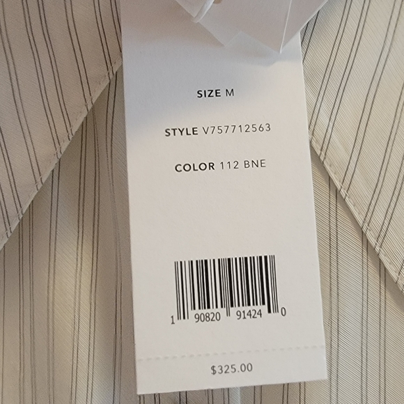 New) VINCE Antique Stripe Button DownStyle # V757712563 Size M - Picture 8 of 16